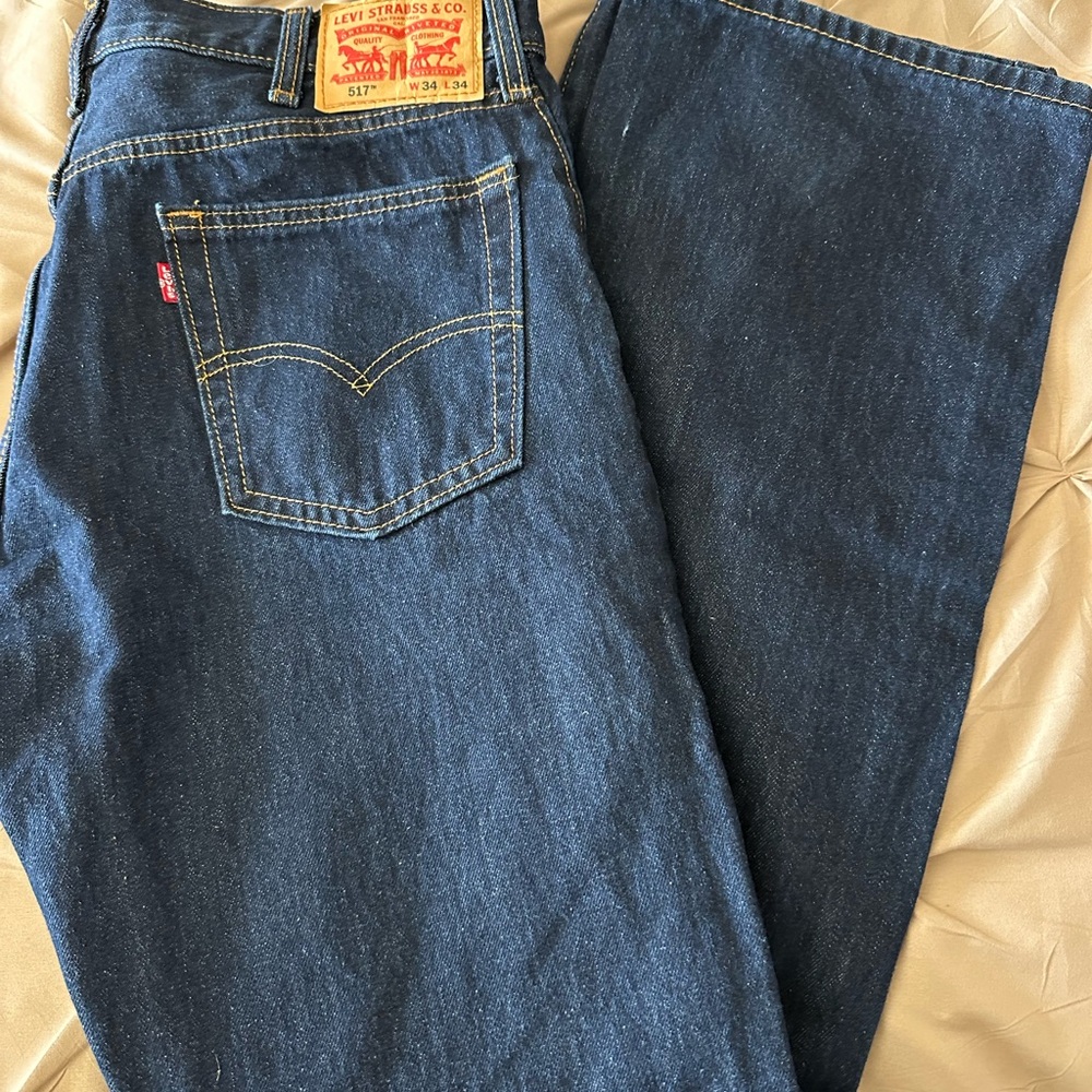 Levi's Men's Dark Blue Straight Jeans